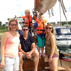 HS Family On A Boat